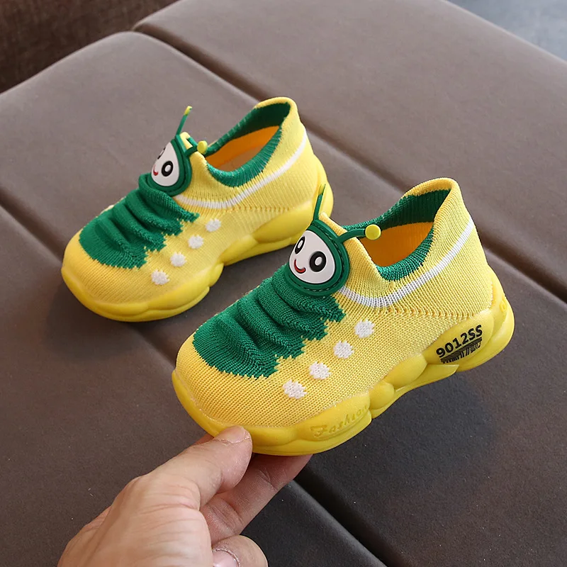 Детская обувь для первых шагов для мальчиков и девочек; повседневная обувь из сетчатого материала с мягкой подошвой для малышей; Дышащие Детские кроссовки; 1 пара