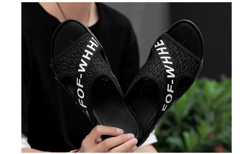 Hot Selling Plus-sized Menswear-Style Leather Anti-slip Slipper Soft-Sole Trend Korean-style Casual Sandals Men's