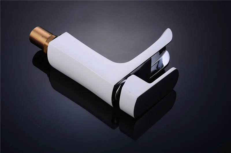 Vidric New Arrival brass Basin Faucet hot and cold Waterfall Faucet lavatory tap black/white bathroom sink faucet basin tap