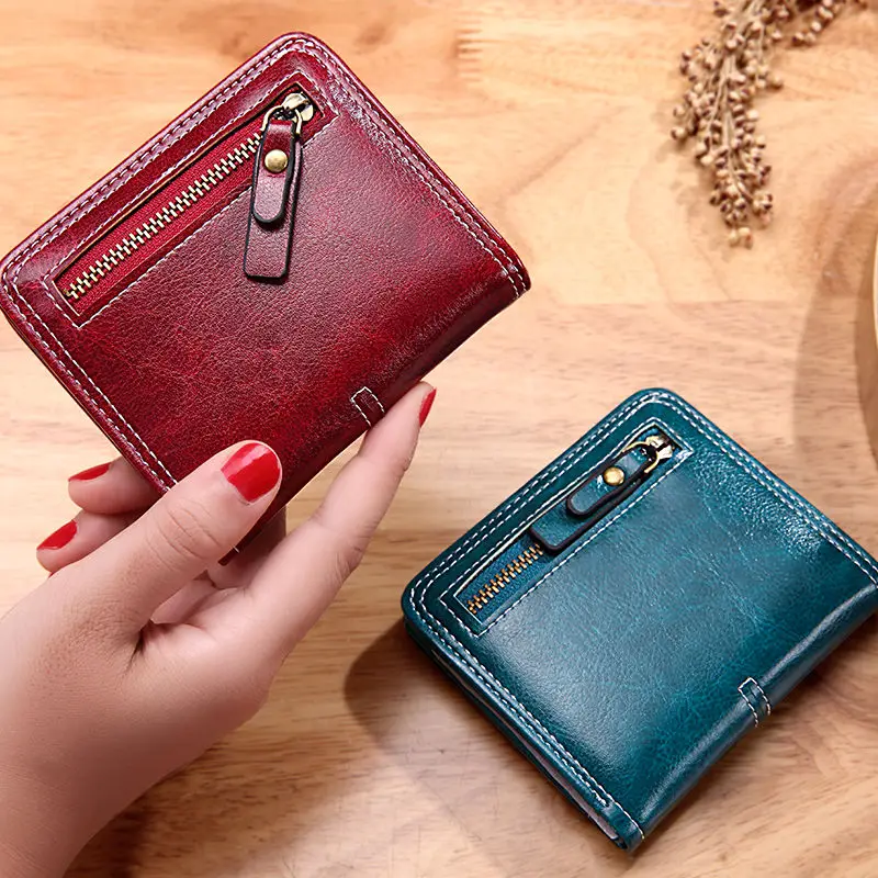Women Wallet Mini Wallet Luxury Leather Coin Bag Hasp Short Clutch bag