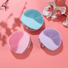 Мини электрическая Чистящая Щетка массажная стиральная машина для лица водостойкие силиконовые очищающие устройства для лица очищающая щетка для лица