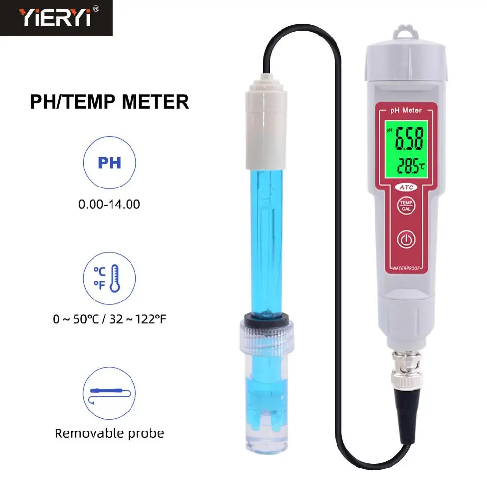 Yieryi New Ph618l Pentype Automatic Correction Phmeter Temperature