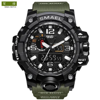 

Smill 1545 Double Show More Function Belt Calendar Alarm Clock Luminous Watch Outdoor Mountaineering Electronic Watch