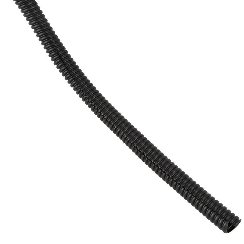 50 Ft Split Wire Loom Conduit Polyethylene Tubing Black Color Sleeve Tube