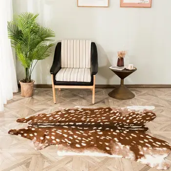 

Deer Special Skin Animal Comfortable Creative Carpet Bedroom Mat Room Nat for Home House Living Room Indoor Hotel Dining Room