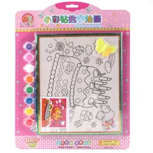 20*24 см маленькие красочные кристаллы Цифровая живопись маслом акварель креативные дети ручной работы DIY Красочные граффити Настраиваемые