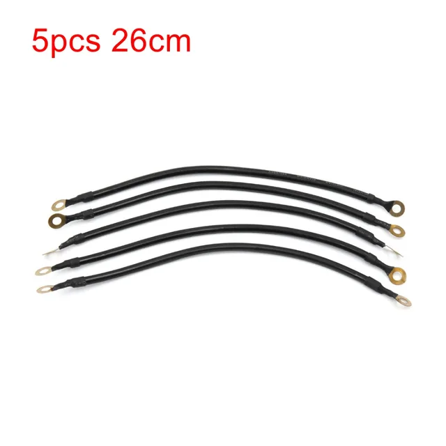 2Pcs batteria Inverter cavo 50cm 5AWG rame Auto cavo batteria Auto cavi  batteria per camion moto solare RV Marine - AliExpress