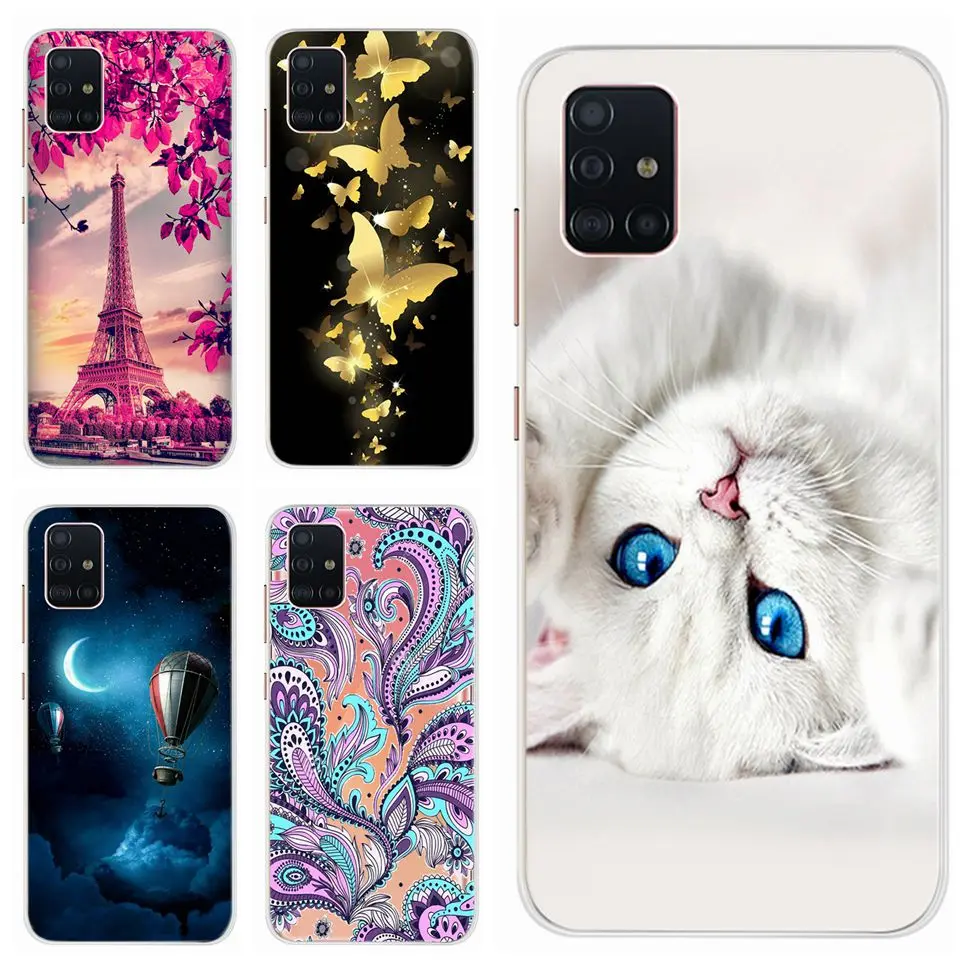 Per Samsung A51 Custodia Morbida In Silicone Tpu Cover Posteriore Protettiva Per Samsung Galaxy A51 A515F A51 5G Uw A 51 Paraurti Coque Funda
