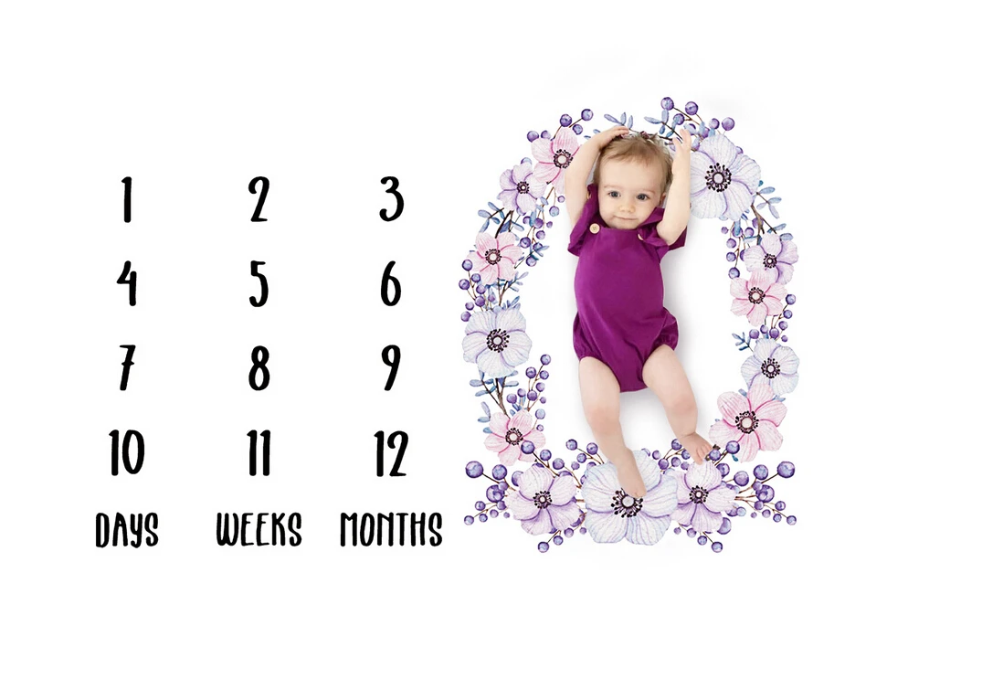 Emmaaby/одеяло с цветочным принтом для новорожденных девочек и мальчиков; одежда для фотосессии; Лидер продаж - Цвет: 2