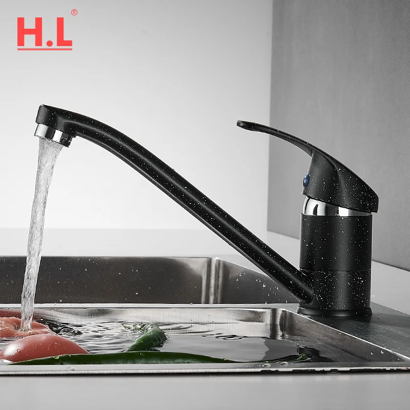 

Black Kitchen Faucet Kitchen Mixer Single Handle Mixer Water Tap Sink Faucet Mixer Tap Deck Mounted Kitchen Faucets