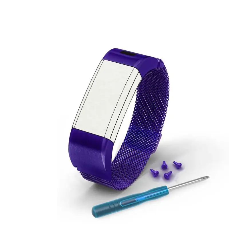 Магнитный ремешок для часов из нержавеющей стали для Garmin Vivosmart HR+ Approach X10 X40