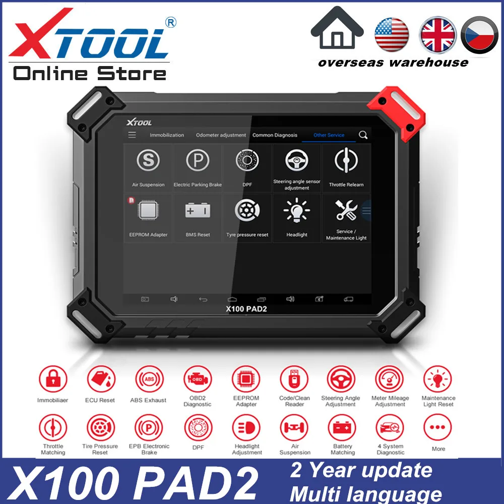 US $692.64 Xtool X100 Pad2 Pro 4 System Standard Version Obd2 Diagnostic Tool Update X100 Pad Key Programmer With Special Functions