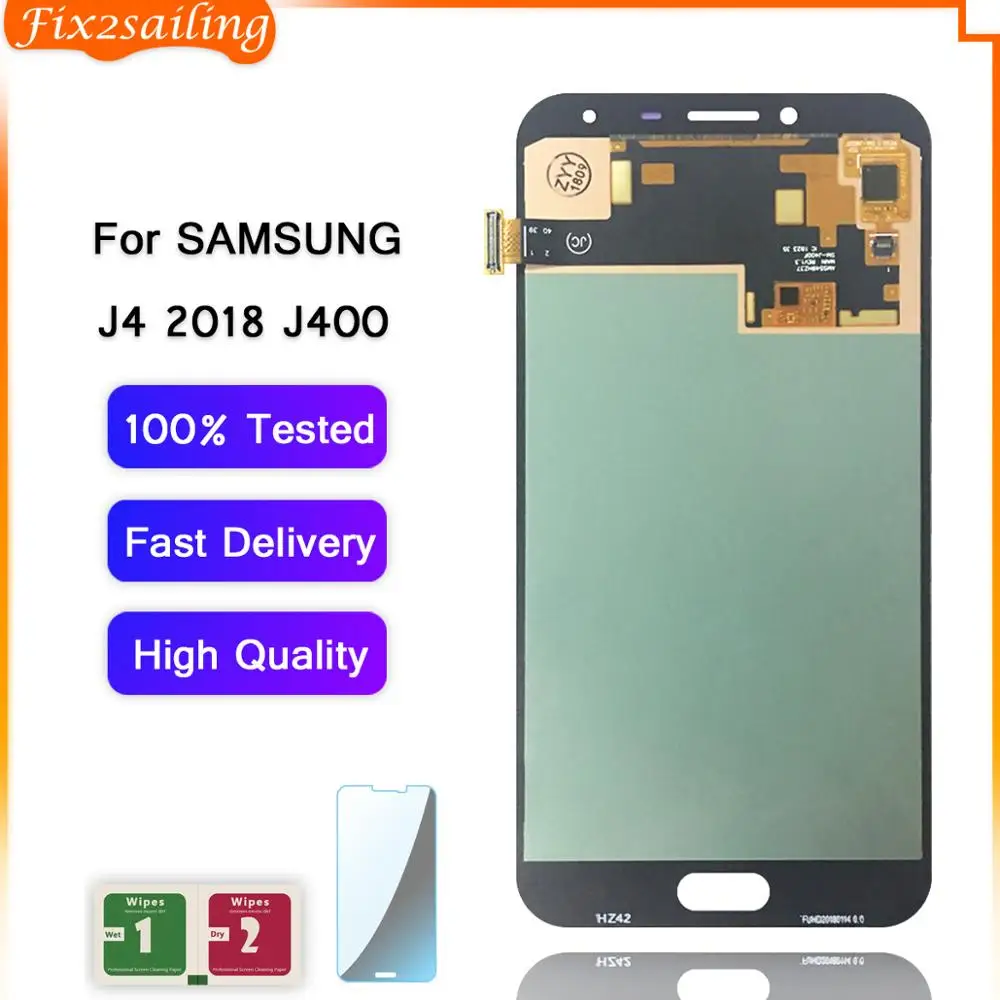 Super AMOLED ЖК-дисплей для Samsung Galaxy J4 2018 J400 J400F J400F/DS J400G/DS сенсорный ЖК-экран дигитайзер