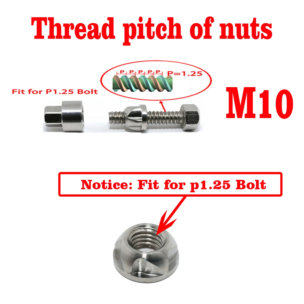 M10-1,5 Dadi Di Sicurezza A Prova Di Manomissione A T X 8 E Presa - Foto 3