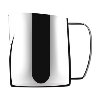 

400ML Stainless Steel Milk Frothing Jug Frother Coffee Latte Container Pitcher, Kitchen Milk Espresso Coffee Pitcher