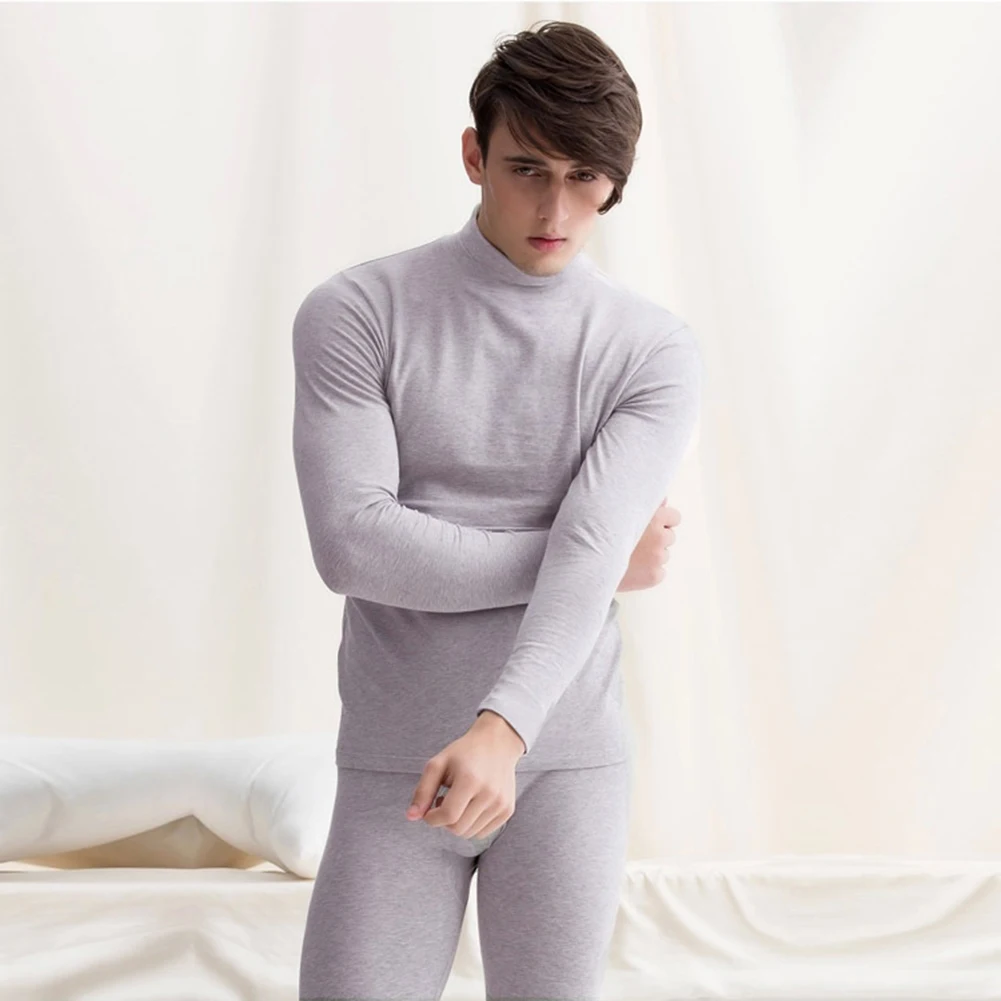 2 piezas para hombre, invierno, otoño, ropa interior térmica cálida, conjunto de traje de pantalón largo Johns Top