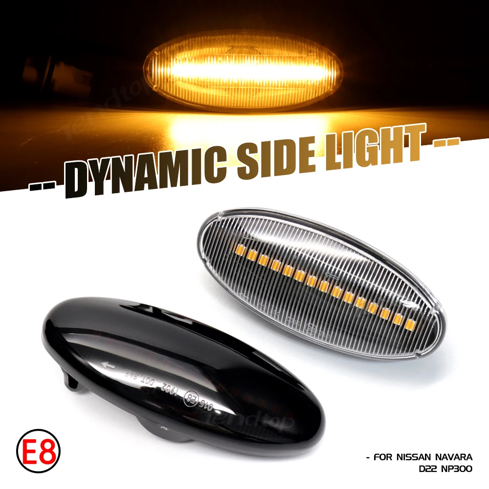 Flashing Side Repeater Lamp Turn Signal Light For Nissan Navara D22
