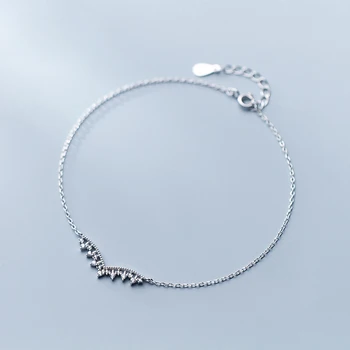 

Bohemian Crown Anklet 925 Silver Jewelry Minimalism Ankle bracelet Cheville Vintage Foot jewelry Charms Leg Bracelet Anklets