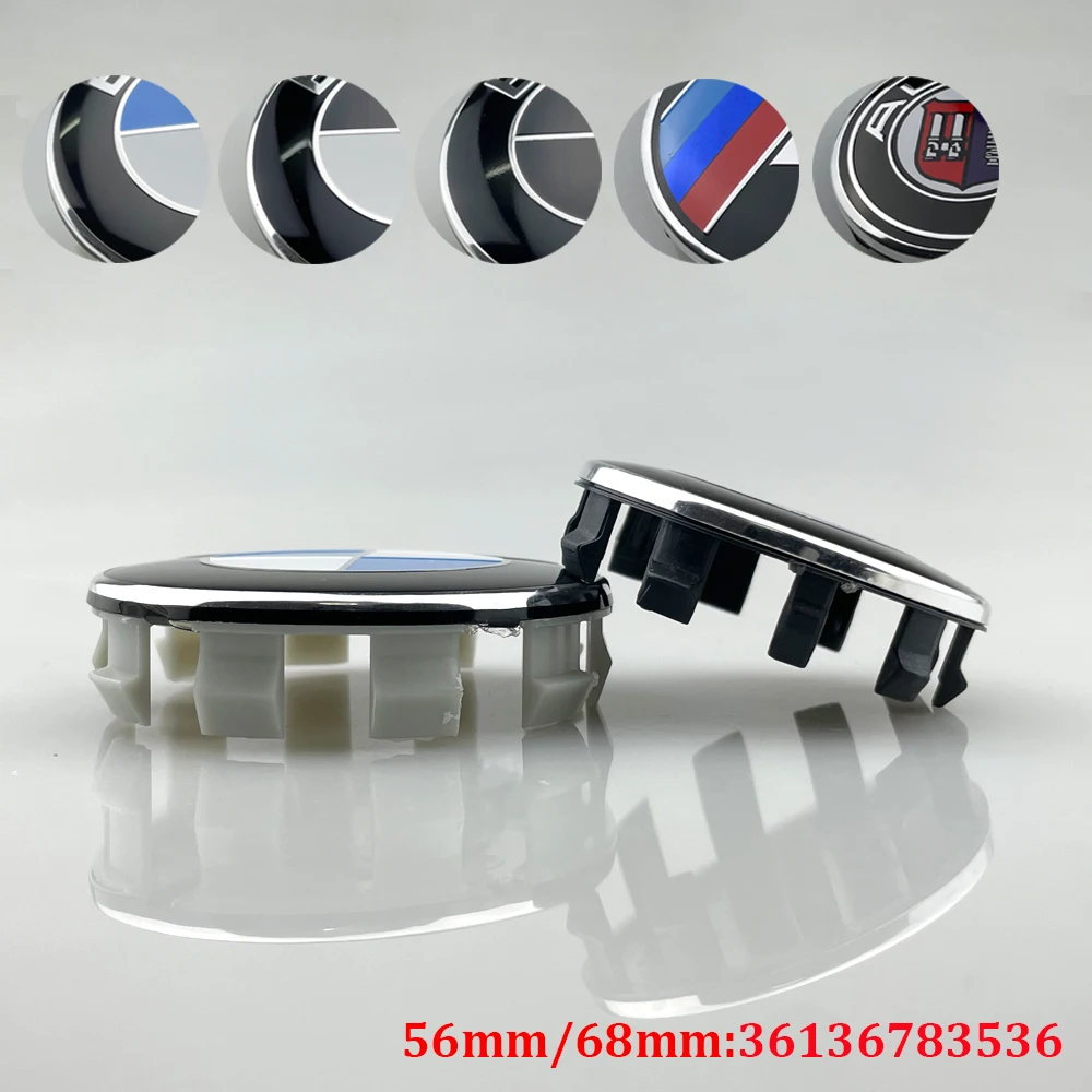 100pcs 68mm 56mm Car Wheel Center Hub Cap Auto Rim Covers For BMW E36 E46 E53 E90 E60 E61 E93