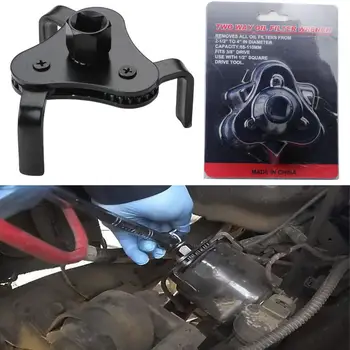 

Oil Filter maintain removal tool Wrench Auto Adjustable Universal 3 Jaw Remover Socket 1/2 & 3/8 Drive Car repair tools #725