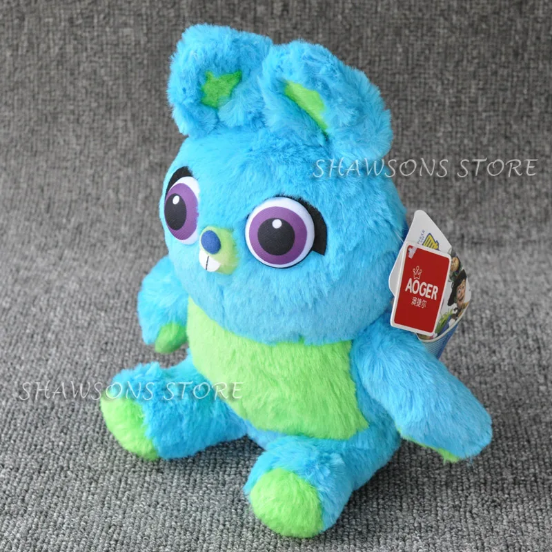 Фильм История 4 персонажа 1" кролик 8" утка Ducky плюшевые мягкие игрушки Мягкая кукла - Цвет: Синий