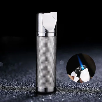

Metal Torch Turbo Lighter Butane Refillable Gas Jet Strip Windproof Cigar Cigarette Pipe Lighter 1300 C Portable Gadgets For Men