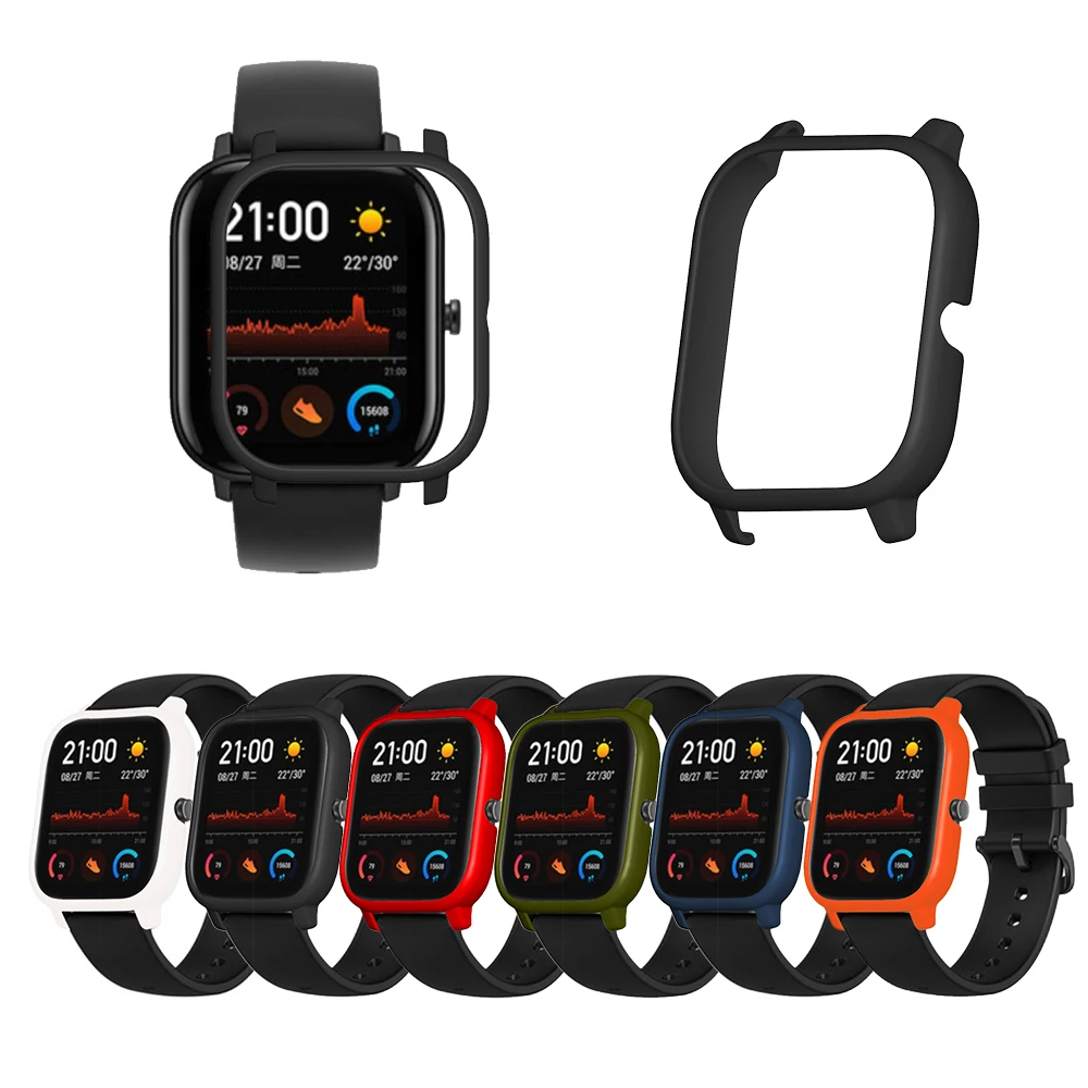 4в1 для Xiaomi Huami Amazfit GTS спортивный силиконовый ремешок для часов Ремешок Браслет с PC чехол Защита экрана