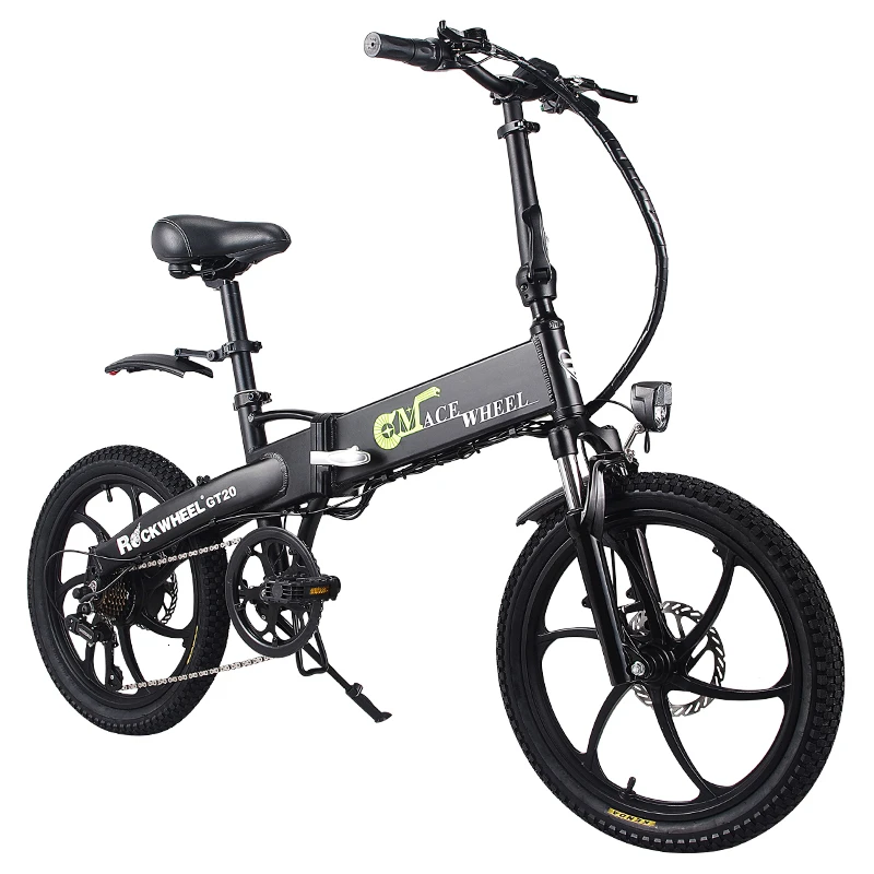 

Europe & Russia Stock 20'' Electric Folding Bike 48V Motor 7 Speed gears E-Bike Front Rear Disc Brake Magnesium Alloy Wheel