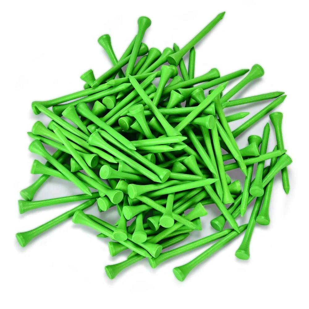 Champkey PGA Professional Natural Hardwood Golf Tees Pack of 120, Colorful 3-1/4 Inch Available