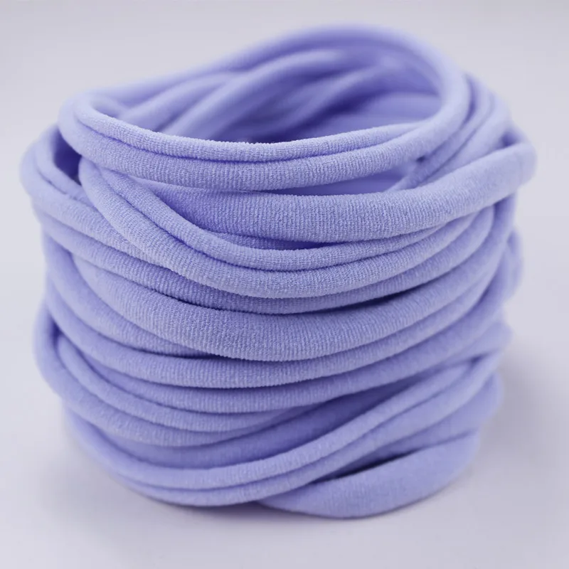 Телесного цвета, нейлоновые детские повязки на голову, нейлоновые эластичные, один размер, подходят для всех, супер мягкие, тонкие, тянущиеся, объемные, сделай сам, для рукоделия, для детского душа, 10 шт. HB388D - Цвет: Color  6 Purple