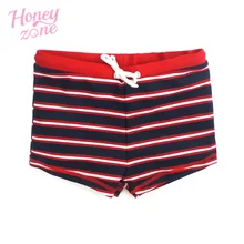 Honeyzone/Детские шорты для мальчиков штаны в полоску для активного отдыха летняя пляжная одежда в полоску с средней талией детские шорты для плавания с эластичной резинкой на талии