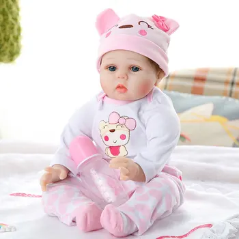 

55cm Reborn Baby Dolls Cute Soft Lifelike Newborn Silicone Vinyl Baby Dolls Toys For For Girls Kids Birthday Christmas Gift