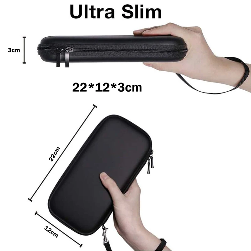 Portátil ns Mini Hard Eva Carrying Case à Prova de Choque pu Cover Storage Bolsa Game Console Acessórios Compatível com Nintendo Switch Lite - Image 3