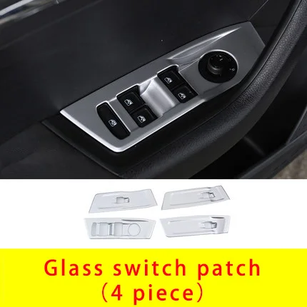 Для Skoda KAMIQ ABS хром серебро стекло переключатель патч 4 шт - Цвет: window switch frame