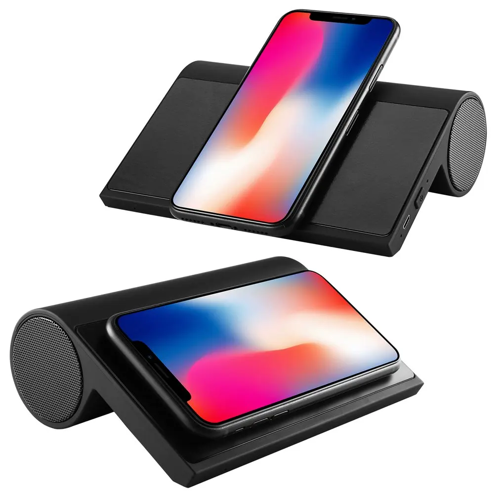 

A19 Portable Home USB Wireless Charging Speaker 4.0 with Microphone Fast Charge Dual Speakers for Smart Phone