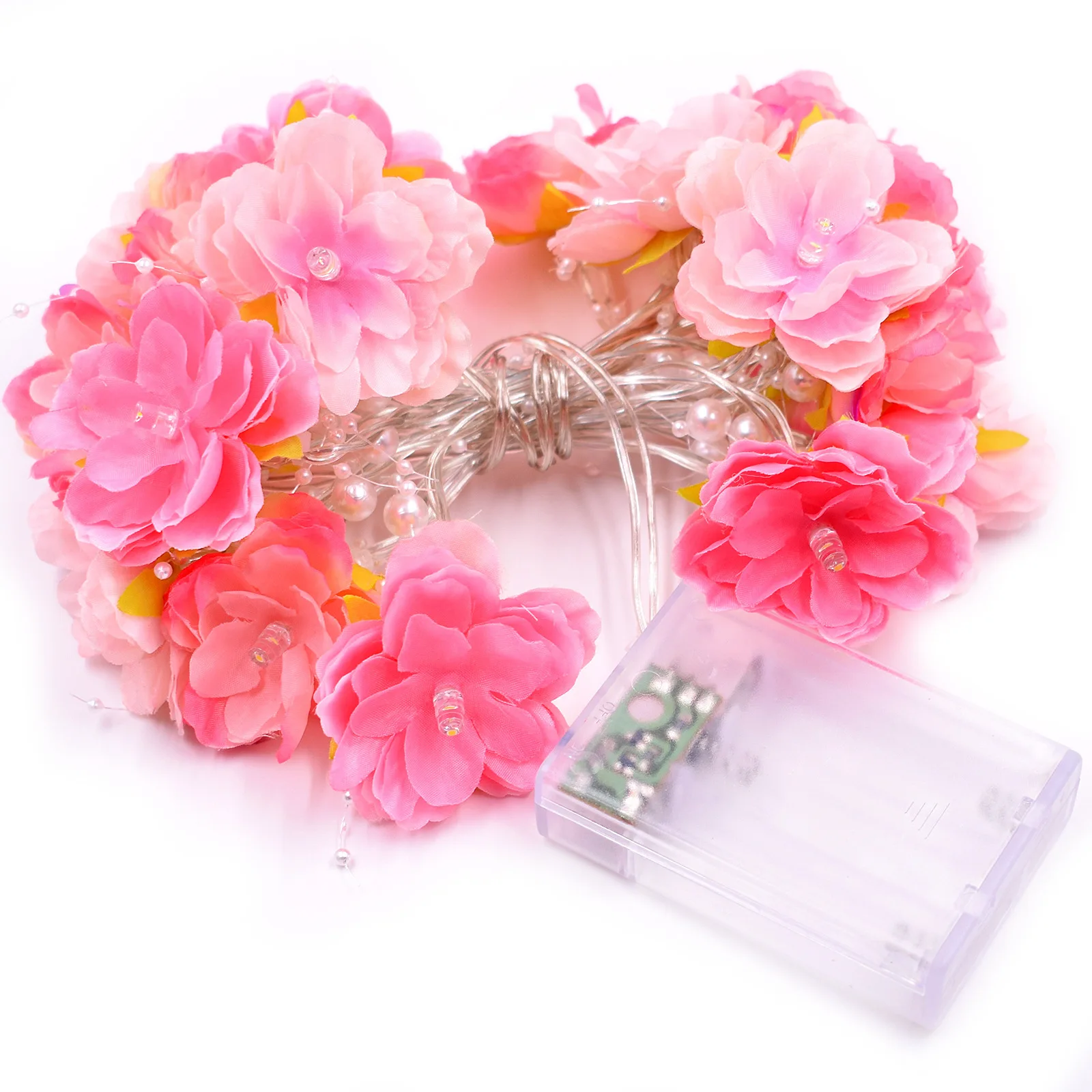 

2.2M 20 LEDs Flower Fairy Light Decoration LED Holiday Accessories Chrismas String Lights Colorful Flower Decoration Fairy led