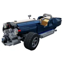 

MOC Trolley Truck Wheeler Roadster Building Block Bricks DIY Toys Assembled Model Sports Car High-Techbricks Boys Birthday Gifts