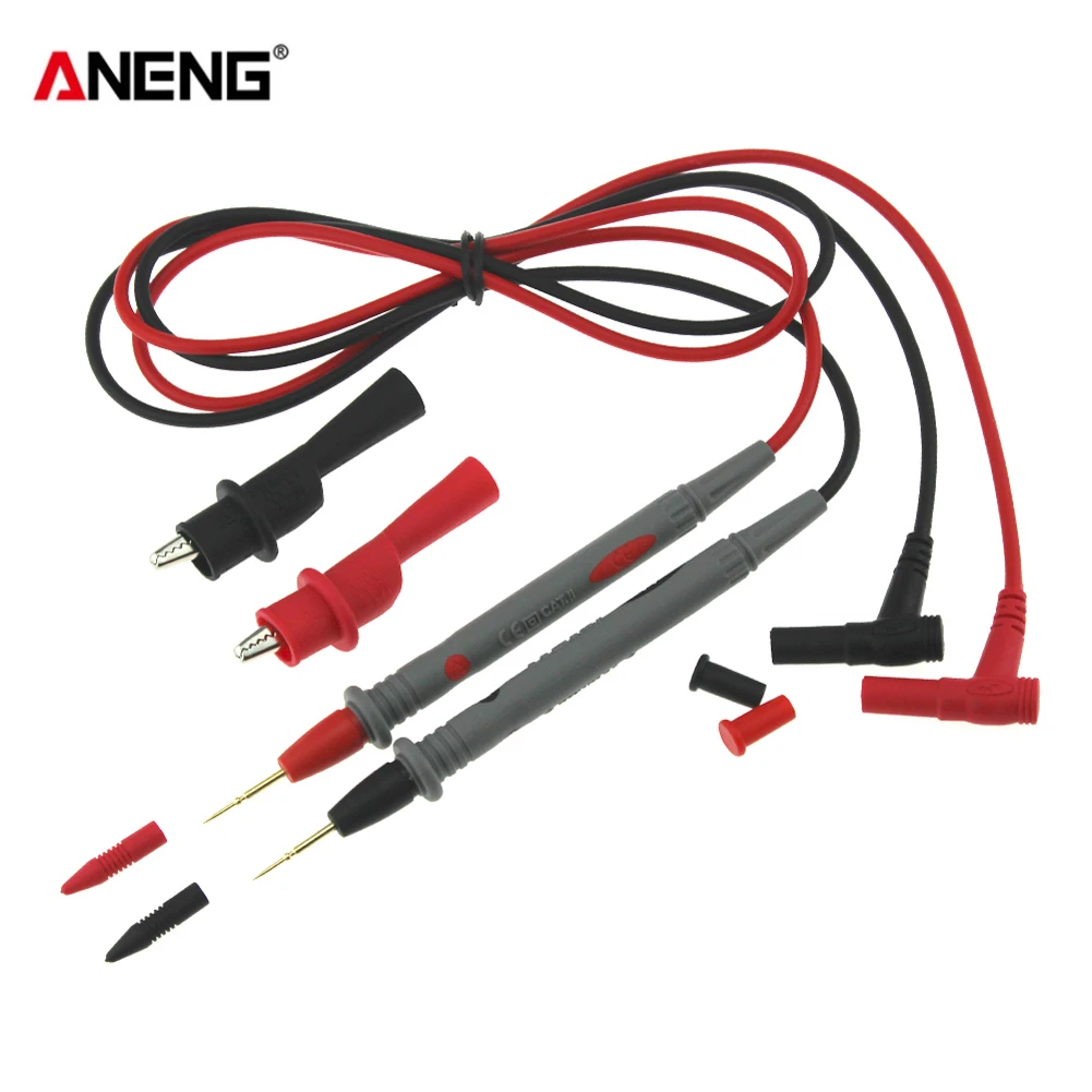 1 Pair 10A Digital Multimeter Probe Soft silicone wire Needle tip