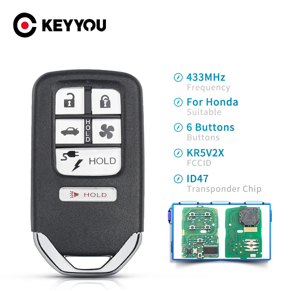 KEYYOU умный дистанционный ключ без ключа для Honda 2018 четкость гибридный