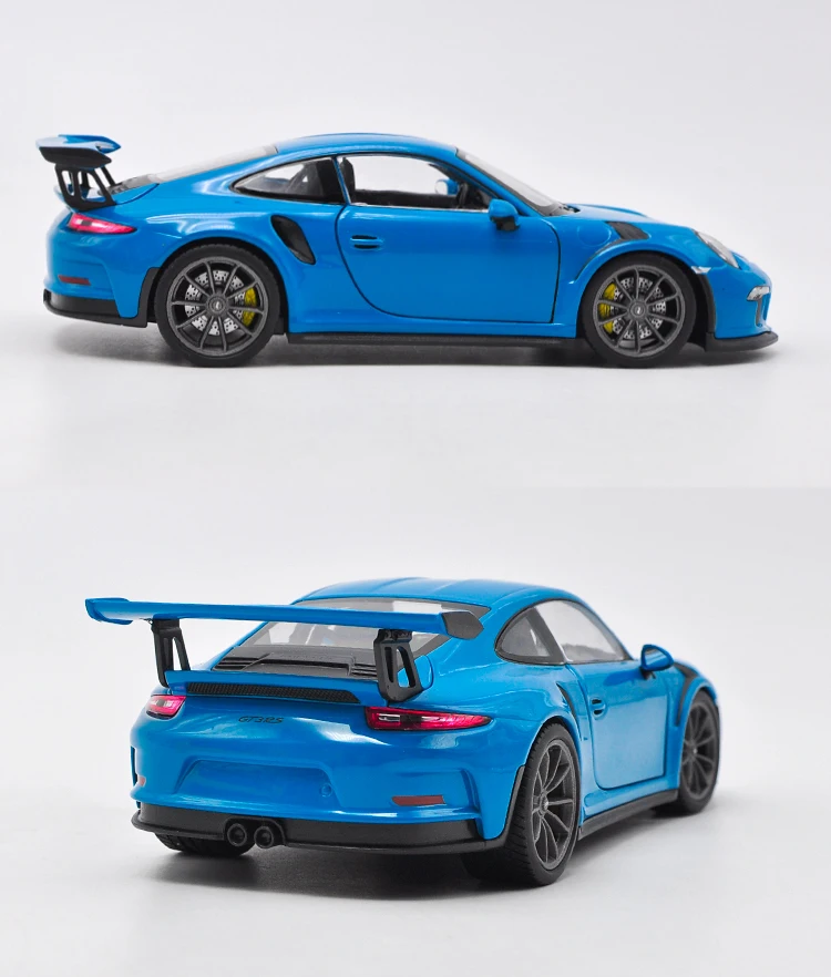 Welly 1/24 1:24 2016 Porsche 911 GT3 RS спортивного гоночного автомобиля литая машинка дисплей Модель игрушки на день рождения для детей мальчиков и девочек