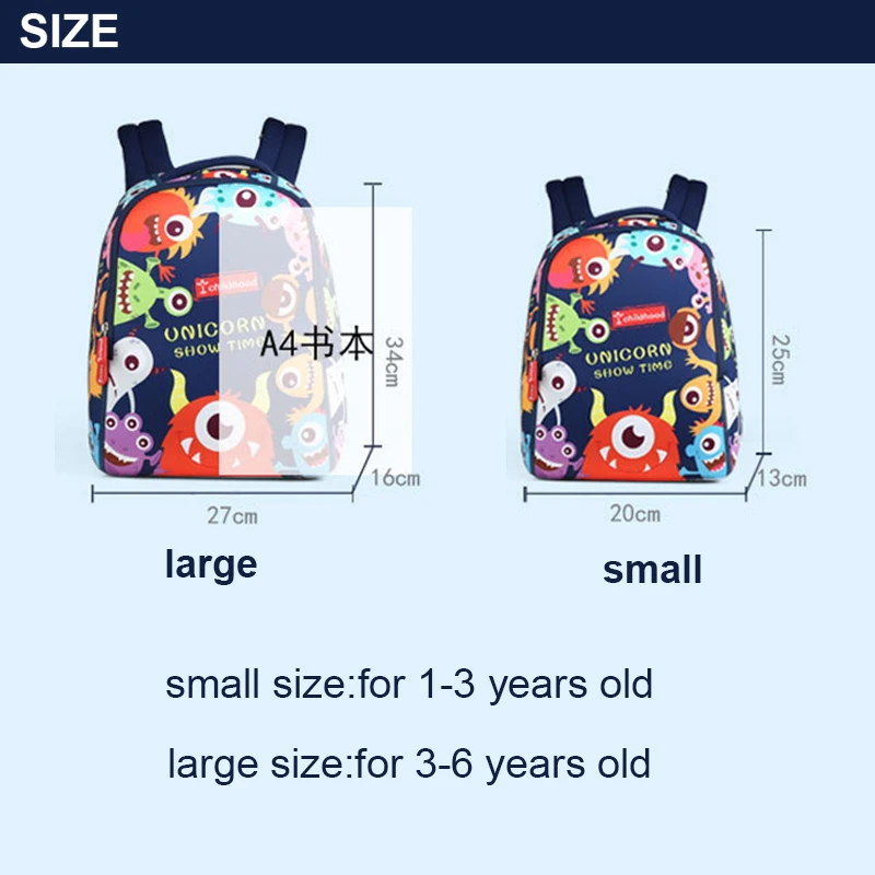 Детский рюкзак для малышей, милый водонепроницаемый рюкзак с 3D рисунком, школьная сумка для дошкольников, детского сада, для мальчиков и девочек
