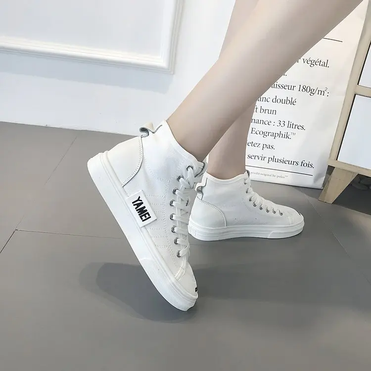 New Fashion Retro Short Boots Simple Canvas Autumn British Style Women Shoes Solid Street Short Boots XWX7361