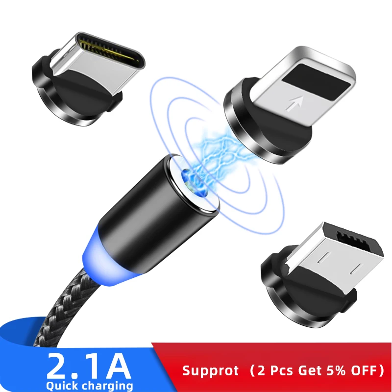 

Magnetic Cable Micro Usb Type C Fast Charging Adapter Microusb Type-C Magnet Charger USBC For iphone Huawei Samsung Xiaomi Cable