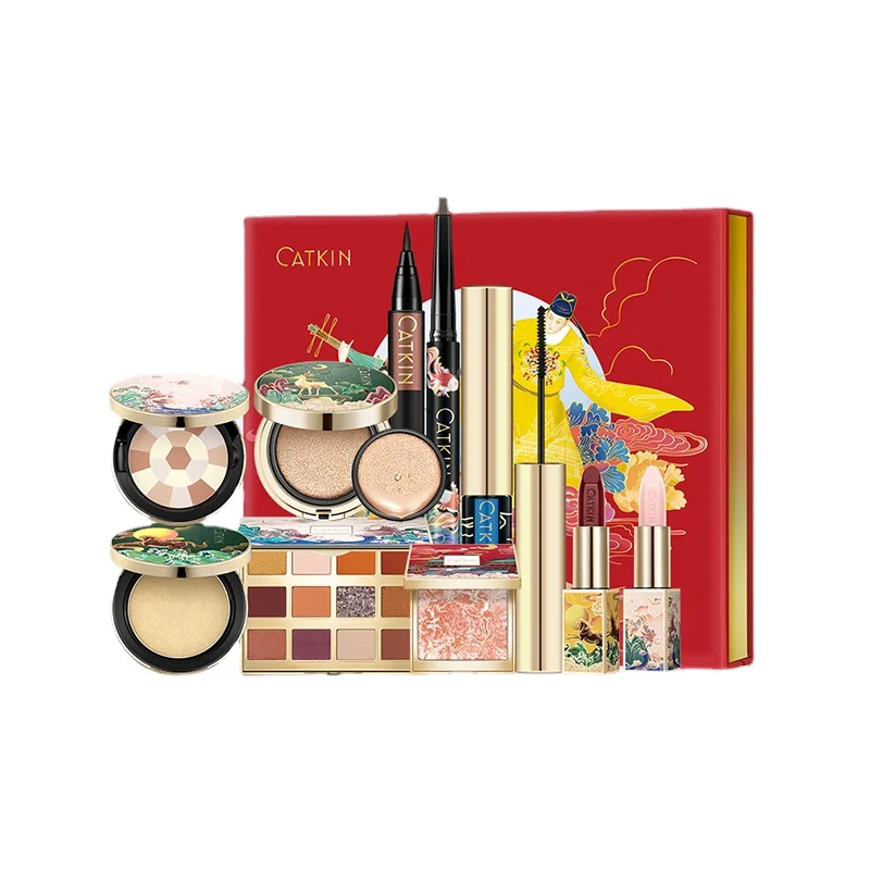 

TTCatkin Spring River Flower Moon Night MakeupSet Powder Lipstick EyelinerEyebrow Pencil Newbie BeginnerAuthentic Flagship Store