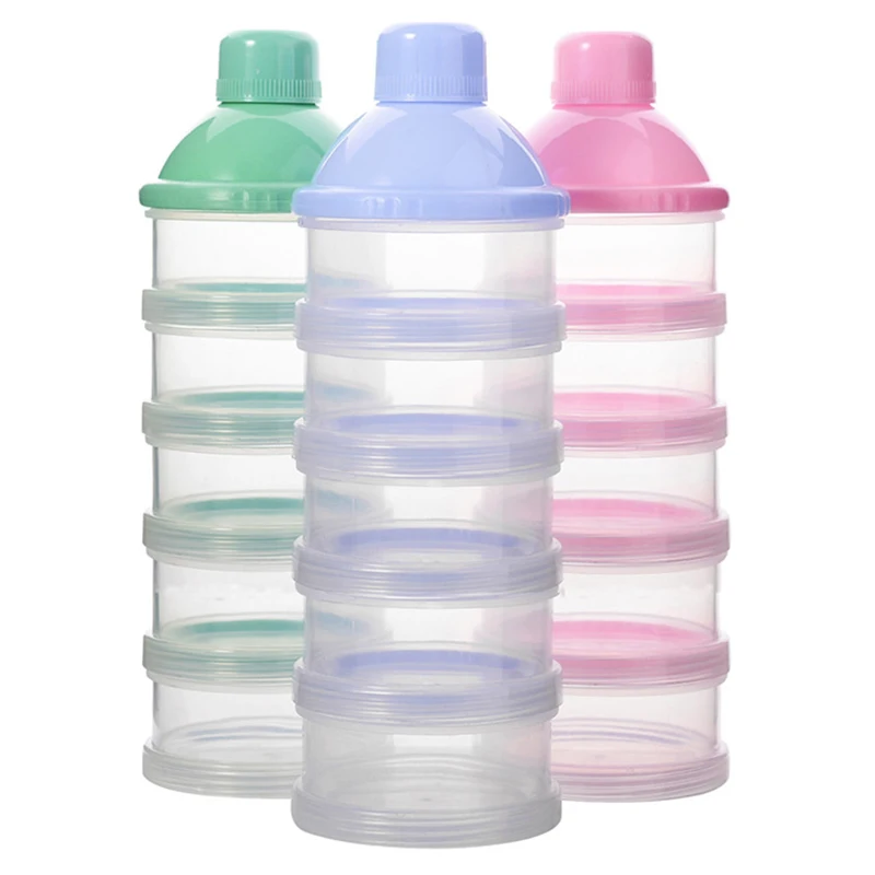 

Baby Removable Milk Powder Storage Box Infant Four Grid Feeding Food Boxes Kids Toddler Portable Formula Dispenser Box
