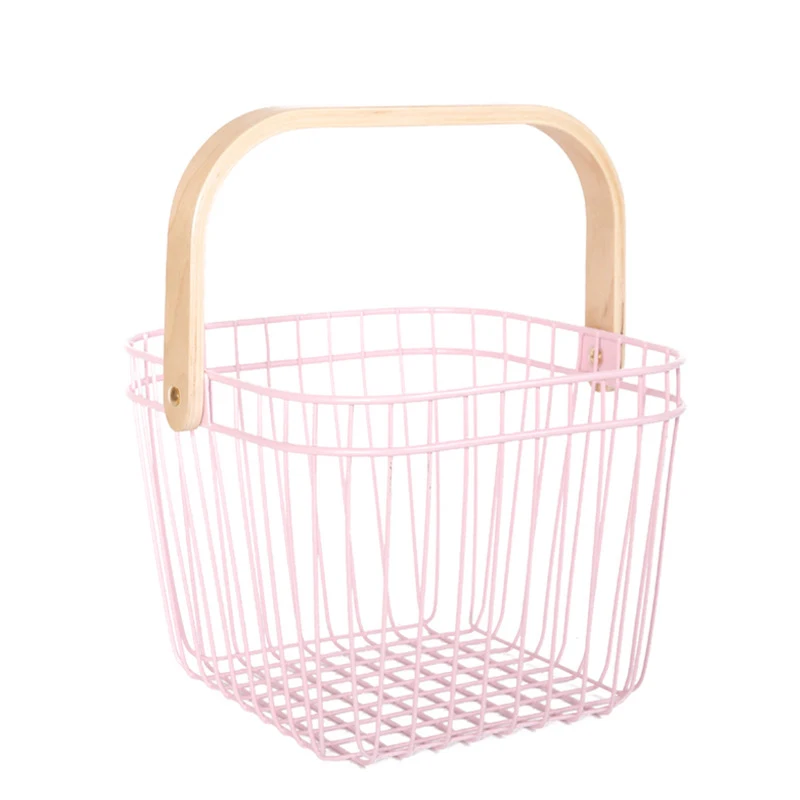 Iron Fruit Basket Holder Storage Snack Basket Household Tea Table Fruit Basket for Home Dining Table Decor