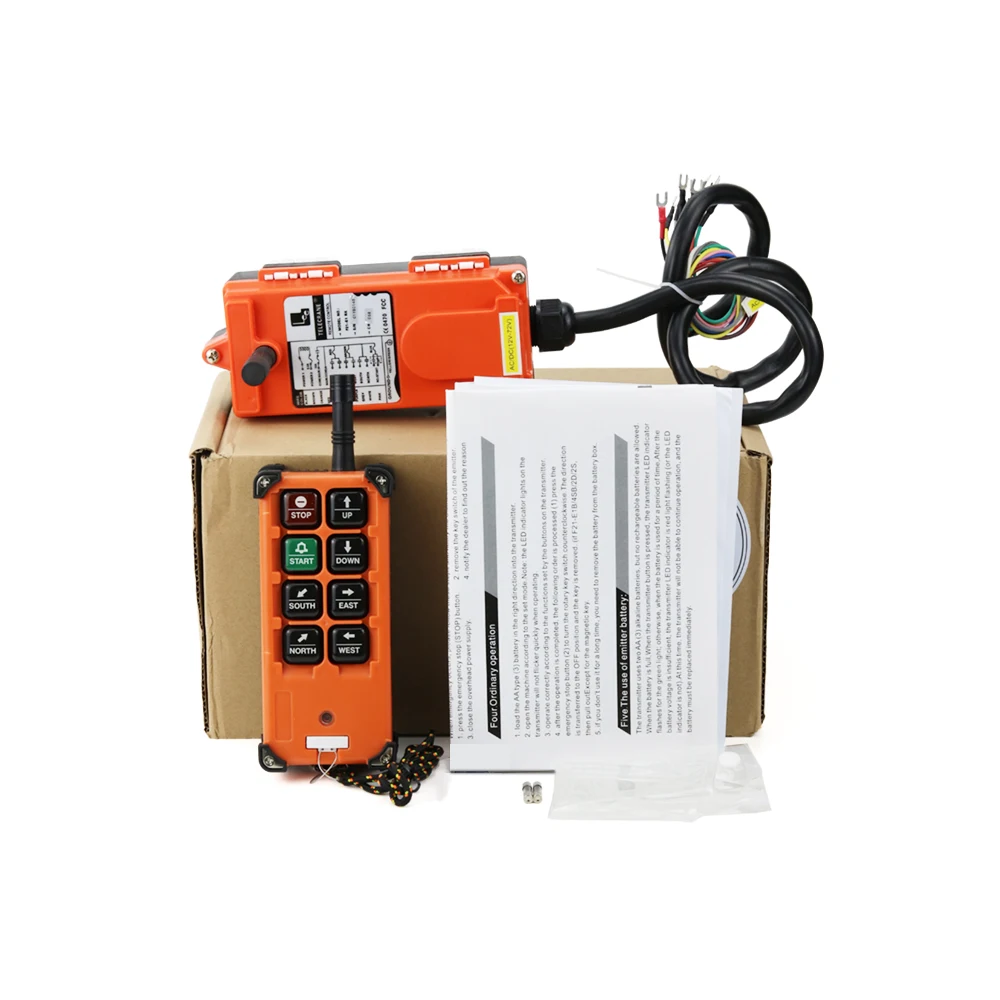 220/380V AC 12/24V/36V DC Industrie Fernbedienung F21-E1B Drahtlose Schalter  für elektrische Hoist Kran Lift