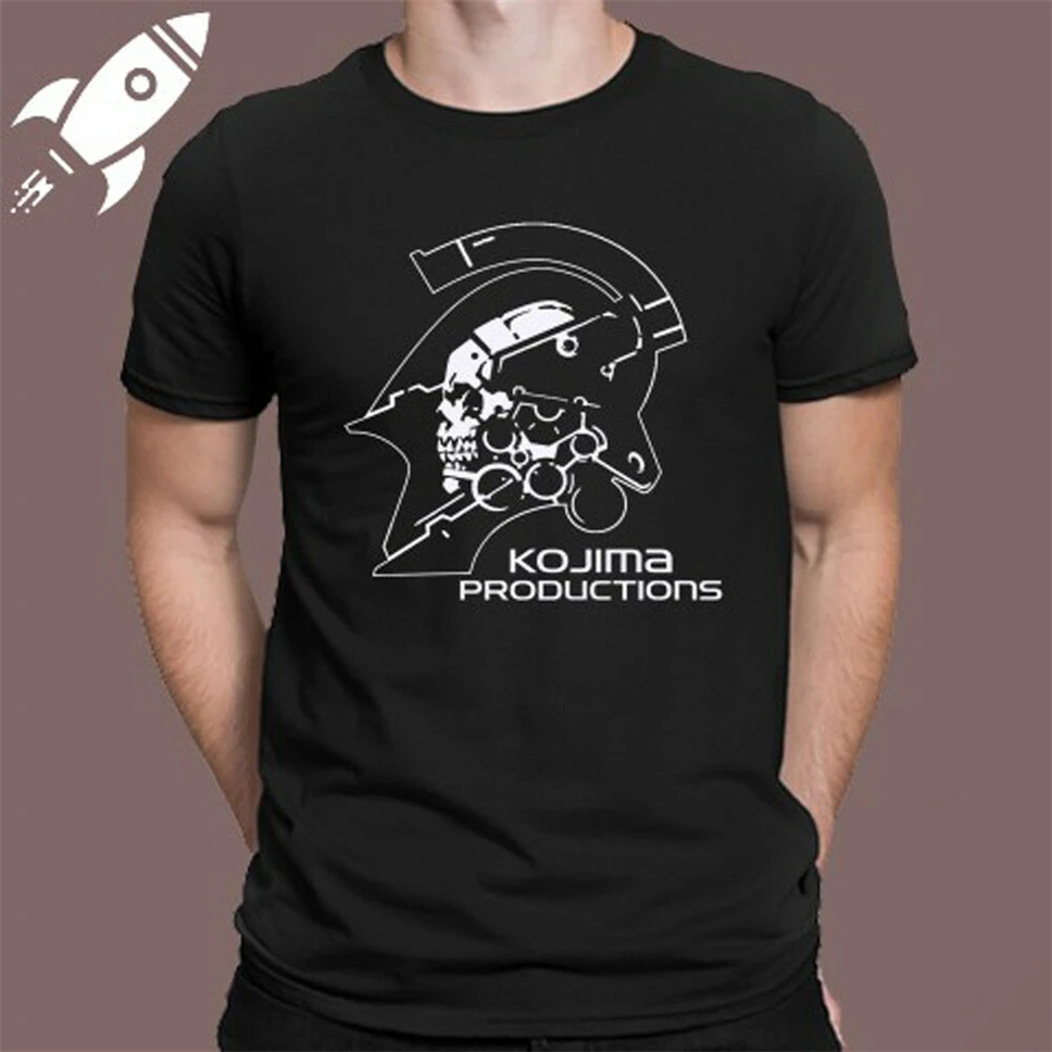 Металлическая Шестерня Hideo Kojima Production s m en'S Черная Футболка размер L XL 2XL 3XL
