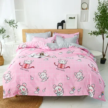 

modern bedding set 3/4/5pcs duvet cover + flat sheet + pillowcase single full queen king size