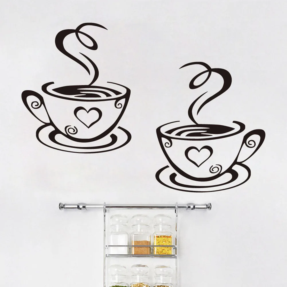 Coffee Wall Stickers for Kitchen Decor Vinyl Wall Decals DIY Home Decor Dining Room Shop Bar wall stickers,self adhesive wall stickers,vinyl stickers,vinyl wall stickers,self adhesive stickers